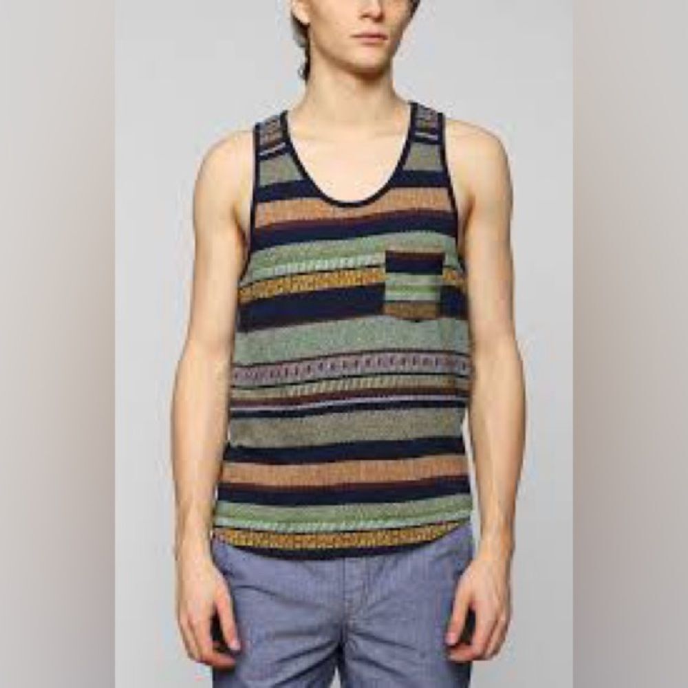 Koto | Striped Multicolor Men's Tank Top